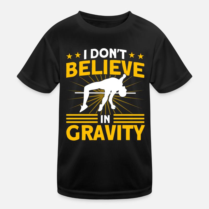 Pole Vault Athletics Jumping Gift Kids Functional T-Shirt