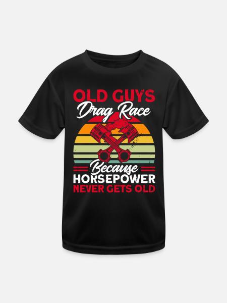 Cadeau de course de voitures de course de dragsters - T-shirt sport Enfant - noir - Devant