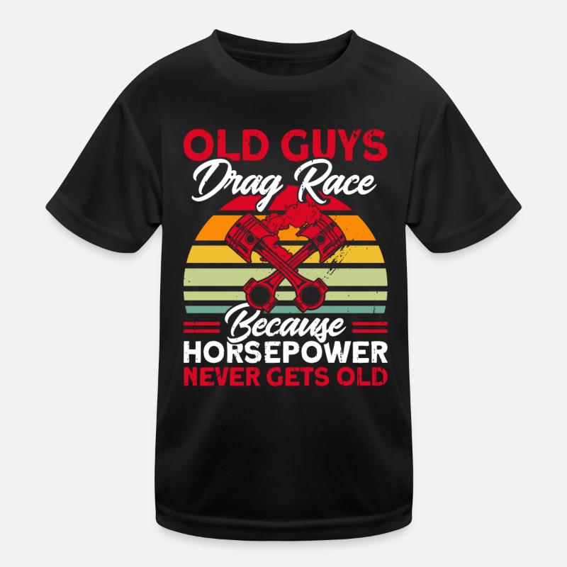 Cadeau de course de voitures de course de dragsters T-shirt sport Enfant