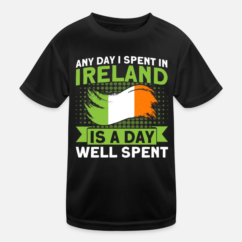 Irish roots Irish flag Irish gift Kids Functional T-Shirt