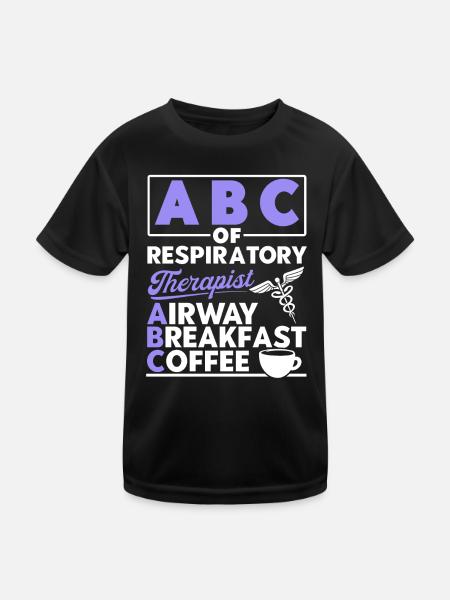 Intensivpflege Eingetragene Respirotäre Therapeuti - Kinder Funktions-T-Shirt - Schwarz - Vorne