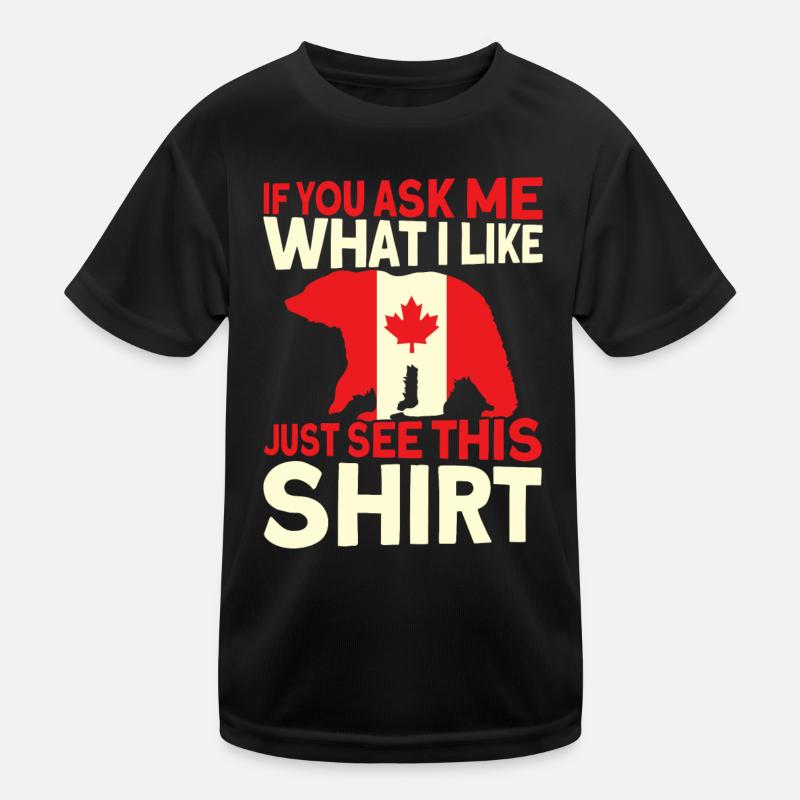 Cadeau du drapeau canadien canadien T-shirt sport Enfant