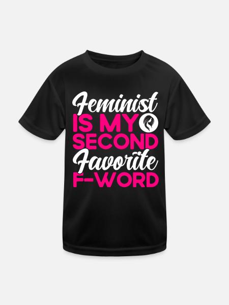 Gender equality Gender equality - Kids Functional T-Shirt - black - Front
