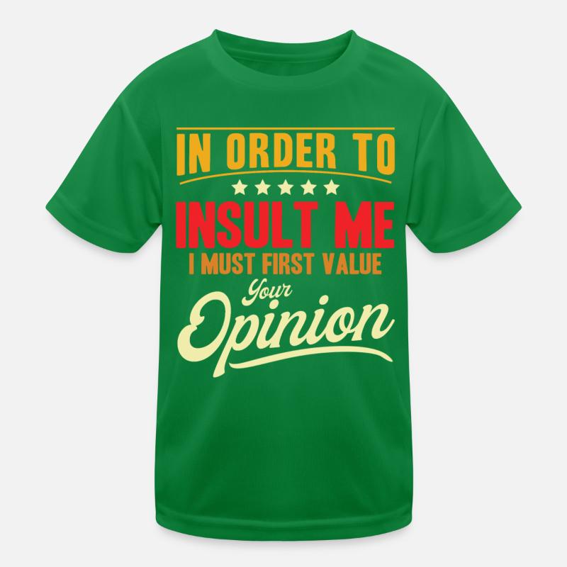 Sarkasmus Ironie Sarkastisch Geschenk Kinder Funktions-T-Shirt