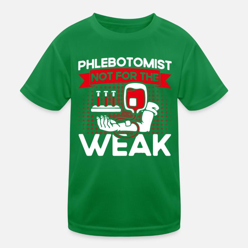 Blood sampling Phlebotomy Laboratory Phlebotomist Geschen Kids Functional T-Shirt