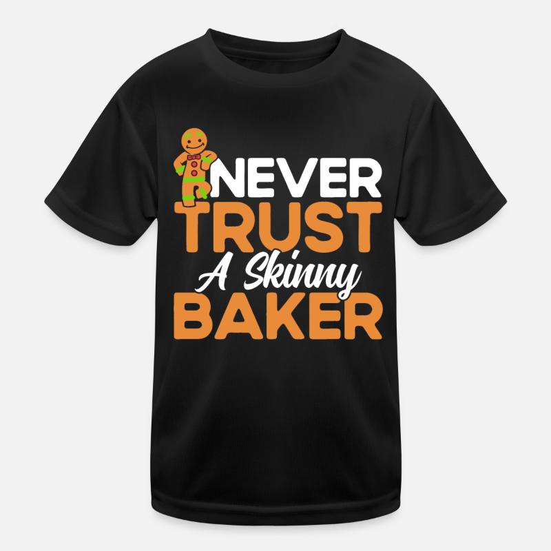 Baking Cookies Christmas Bakery Cookie Baking Kids Functional T-Shirt