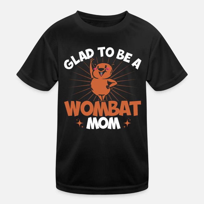 Wombat Wombats Australia Outback Gift Kids Functional T-Shirt
