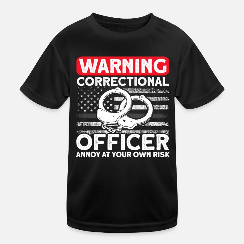 Menottes Gardien de prison Agent correctionnel T-shirt sport Enfant