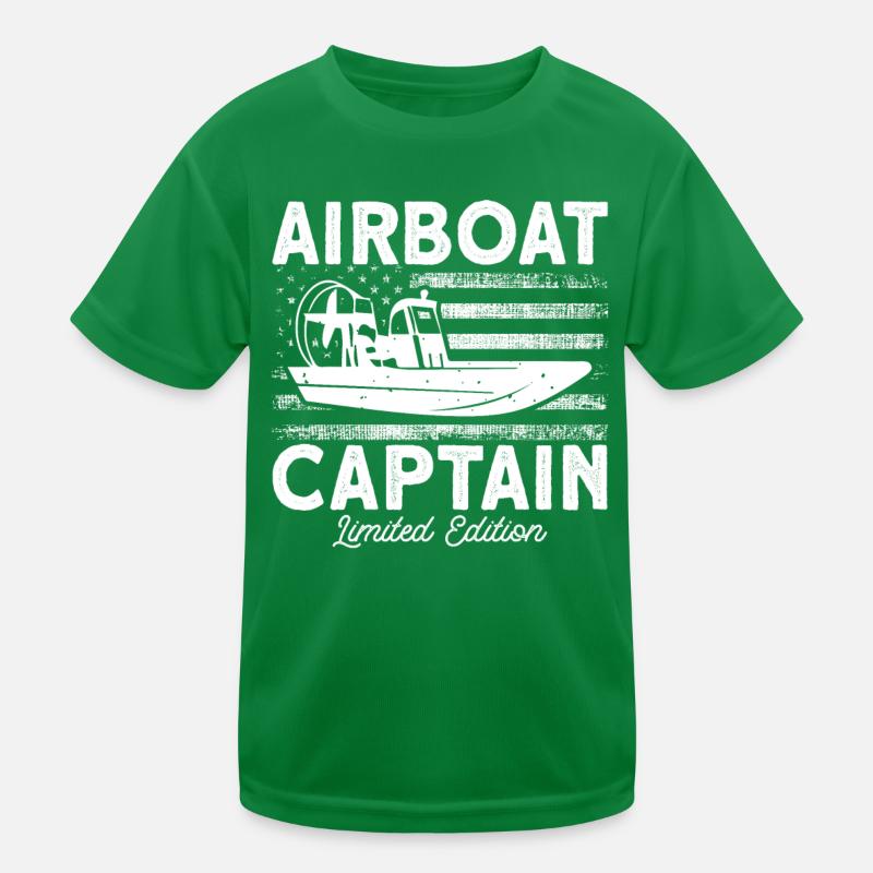 Sumpfboot Boot Kapitän Sumpfboot Kapitän Geschenk Kinder Funktions-T-Shirt