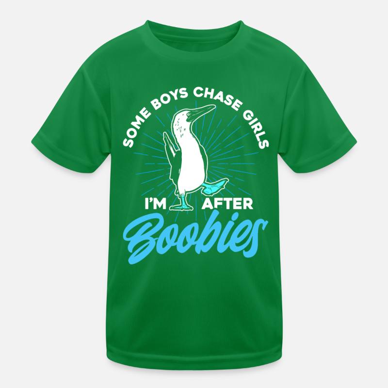 Vogelbeobachter Seevogel Tölpelvogel Geschenk Kinder Funktions-T-Shirt