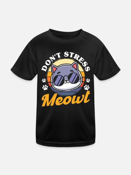 Proverbes de chat Chats Amants Chats Parents - T-shirt sport Enfant - noir - Devant