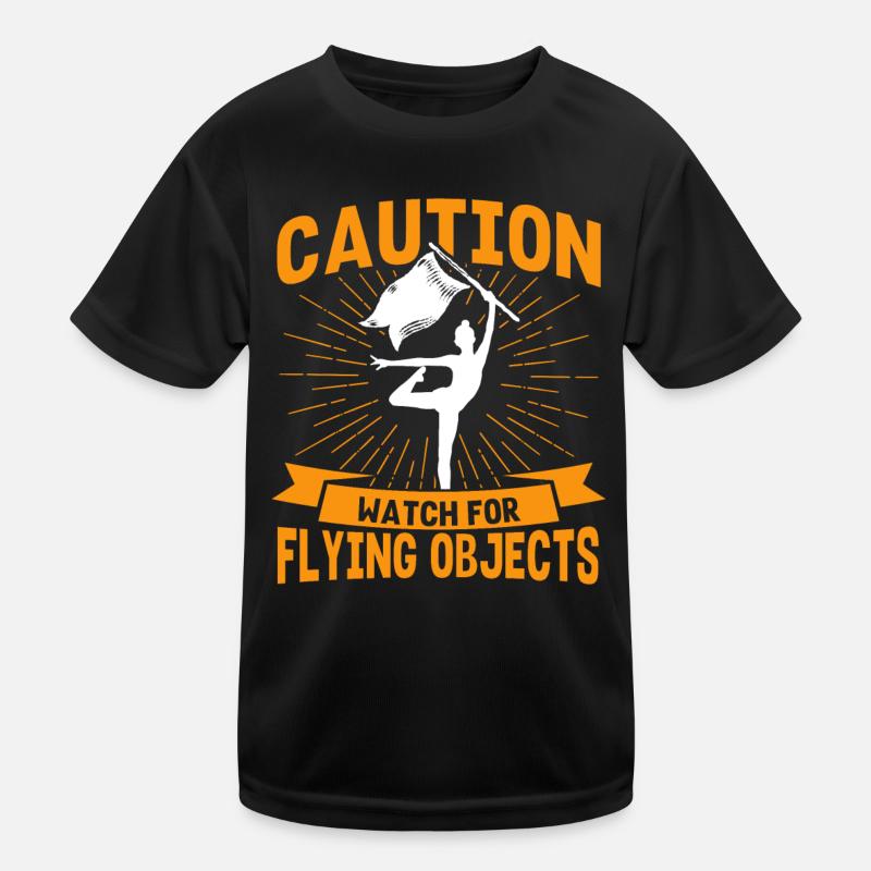 Beware of flying objects Flag guard G Kids Functional T-Shirt