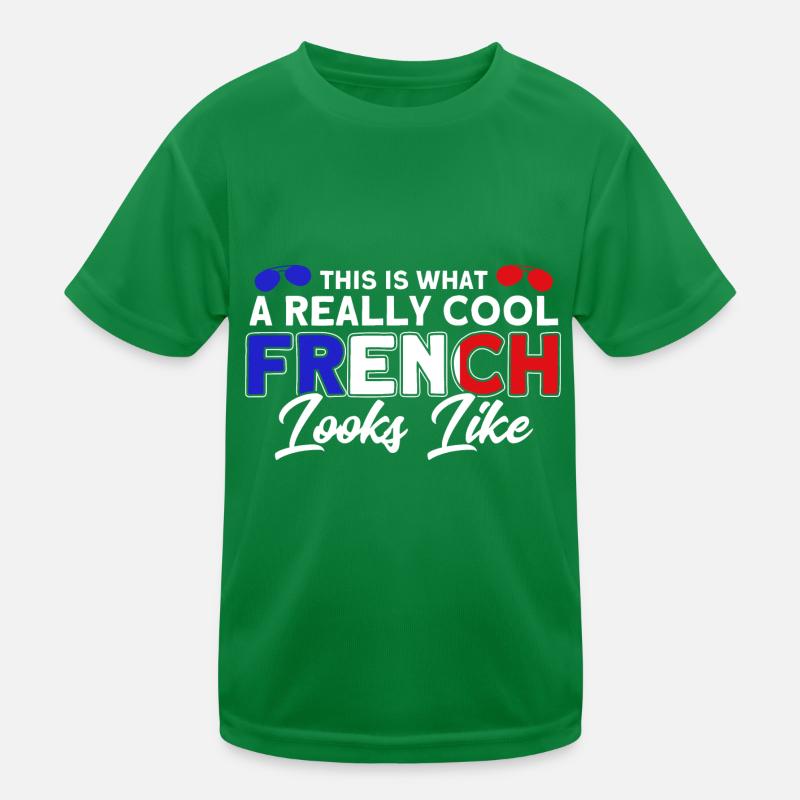 French Flag French Roots Gift Kids Functional T-Shirt