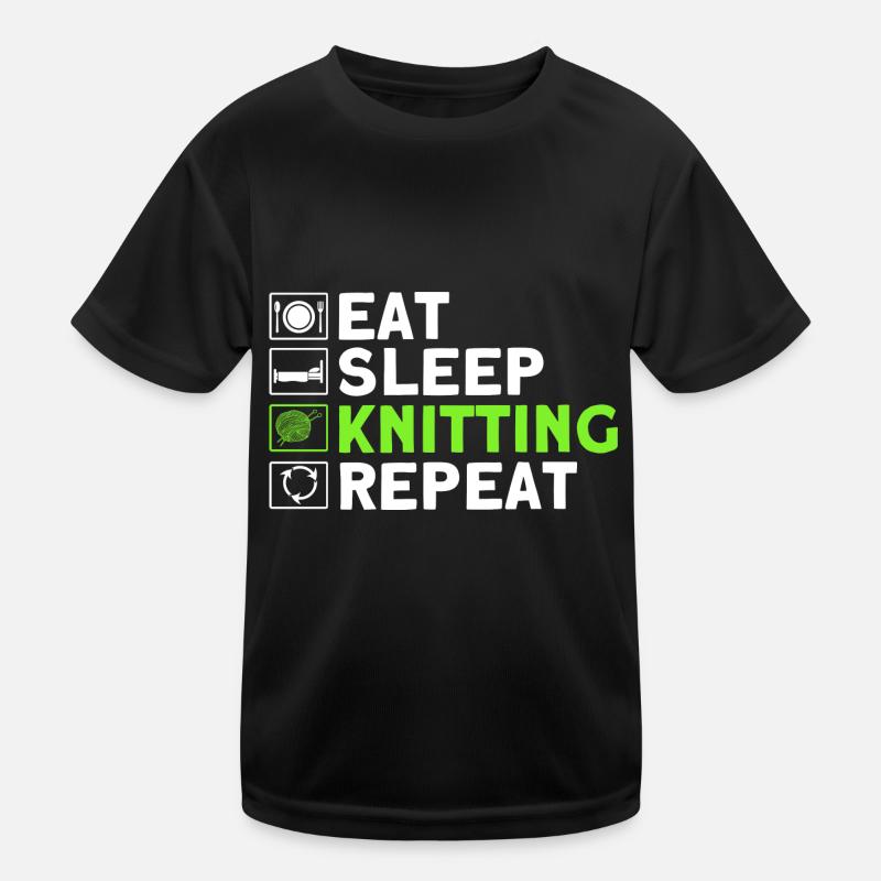 Knitting Knitting Knitting Lovers Gift Kids Functional T-Shirt