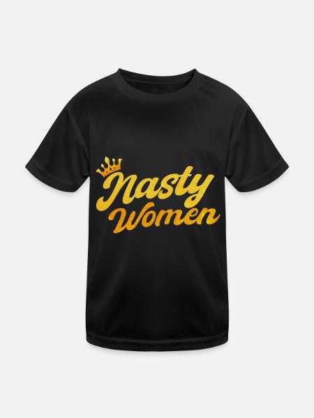 Droits des femmes Autonomisation féministe - T-shirt sport Enfant - noir - Devant