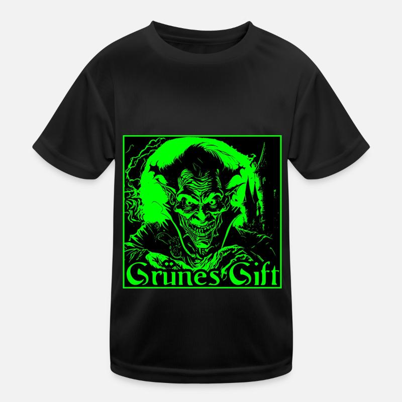 Dracula, grünes Gift Kinder Funktions-T-Shirt