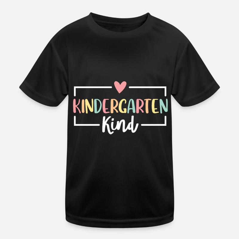 Kindergartenkind Regenbogen Ich bin jetzt im Kinder Funktions-T-Shirt