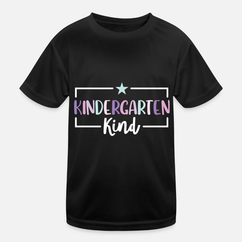 Kindergartenkind Regenbogen Ich bin jetzt im Kinder Funktions-T-Shirt