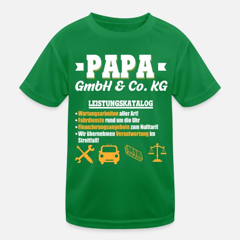 Papa GmbH & Co Leistungskatalog Vaterschaft Kinder Kinder Funktions-T-Shirt