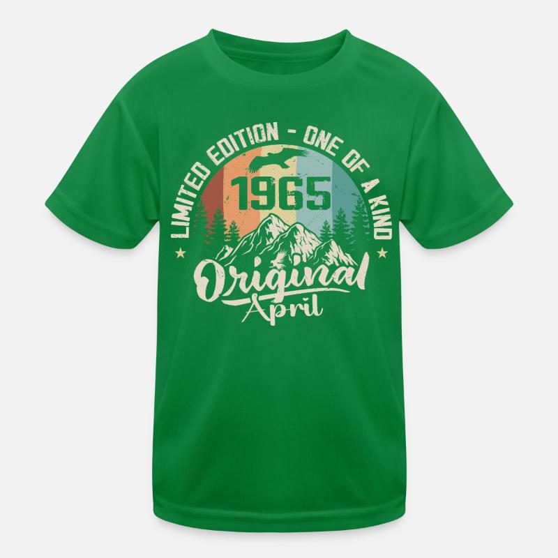 April 1965 Geburtstagsgeschenk April 1965 Kinder Funktions-T-Shirt
