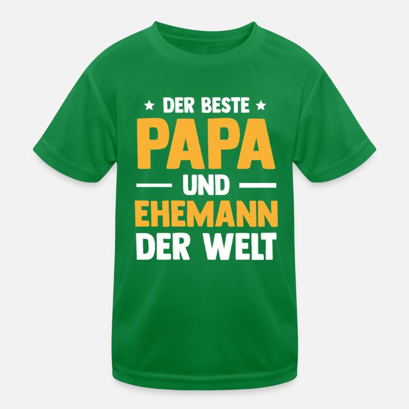 Best Dad and Husband Men's Day Father's Day Kids Functional T-Shirt