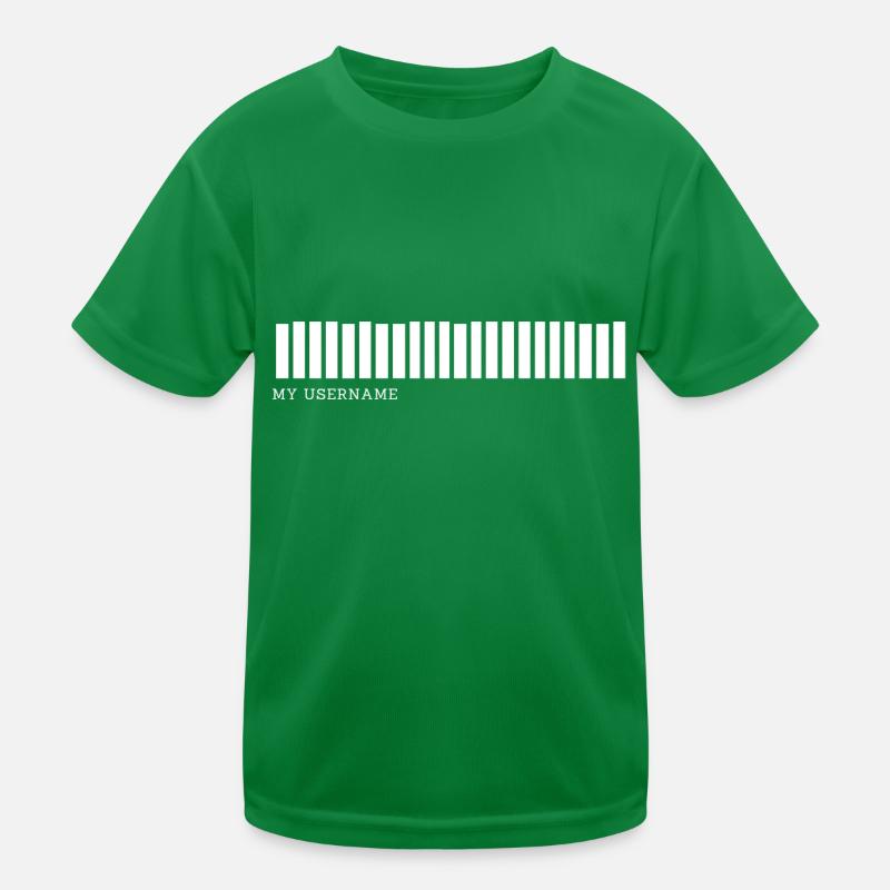 Nom d’utilisateur (code-barres) T-shirt sport Enfant