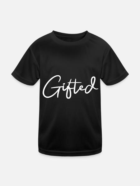 Gifted - Kids Functional T-Shirt - black - Front
