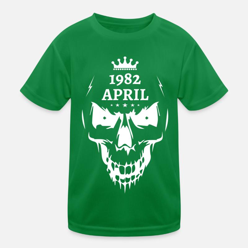 April 1982 Totenkopf Kinder Funktions-T-Shirt