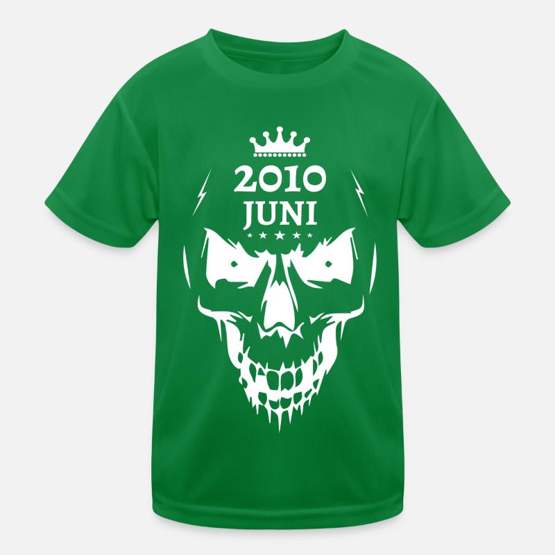 Juni 2010 Totenkopf Kinder Funktions-T-Shirt
