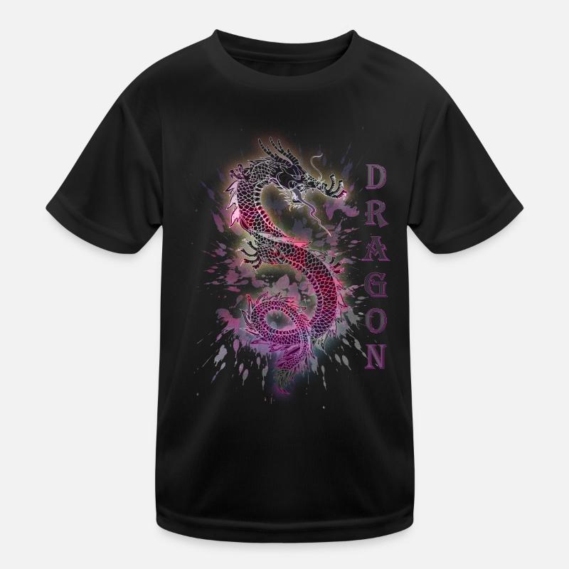 DRAGON DRACHE Kinder Funktions-T-Shirt