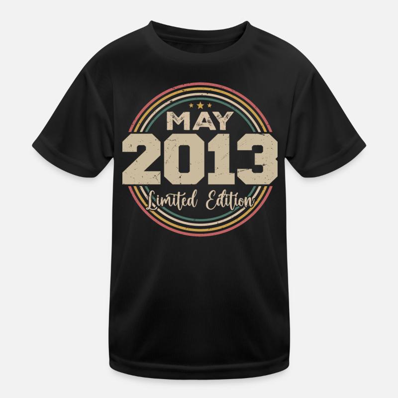 May 2013 Vintage Born In May 2013 Birthday Kids Functional T-Shirt