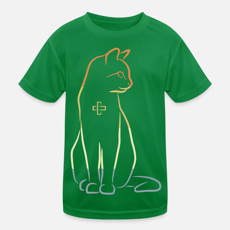 Veterinary Cat Kids Functional T-Shirt