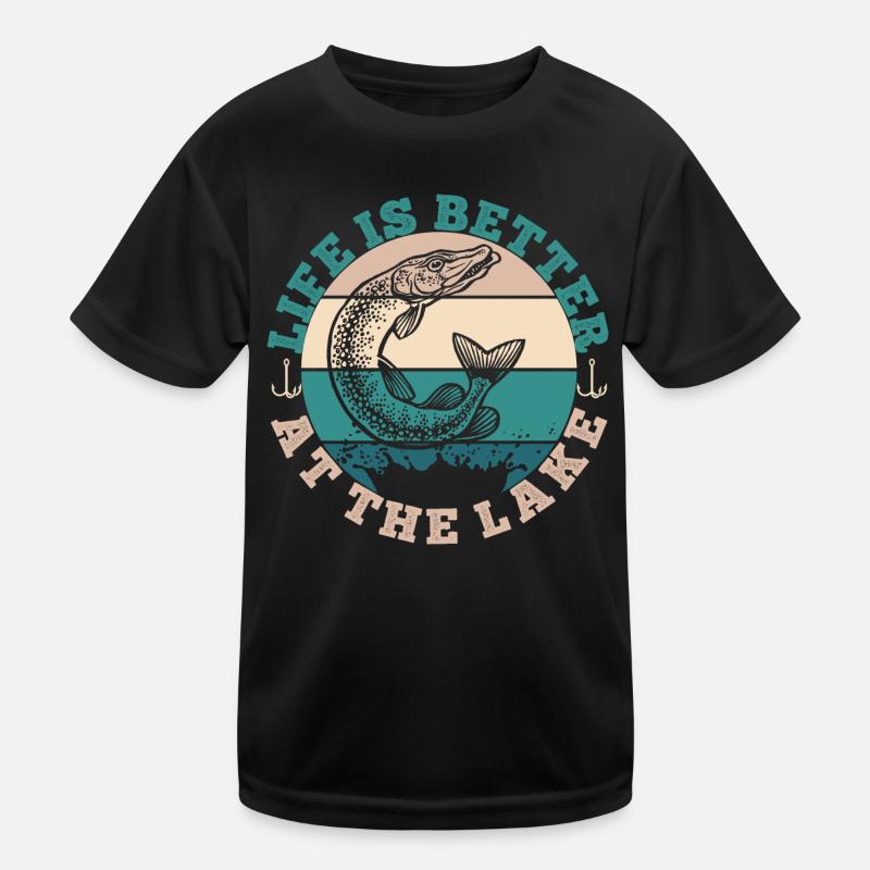LIFE IS BETTER AT THE LAKE Kinder Funktions-T-Shirt