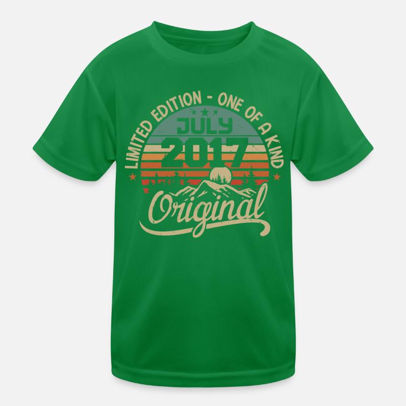 Cadeau Juillet 2017 Cadeau Anniversaire 2017 Juli Kinder Funktions-T-Shirt