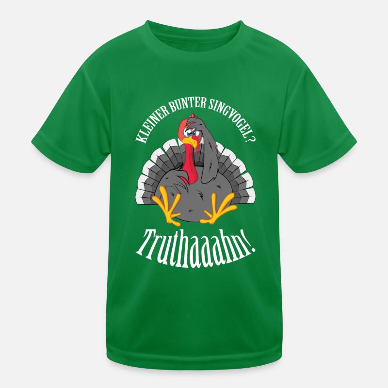 Verrückter Truthahn - Geschenkideen Kinder Funktions-T-Shirt