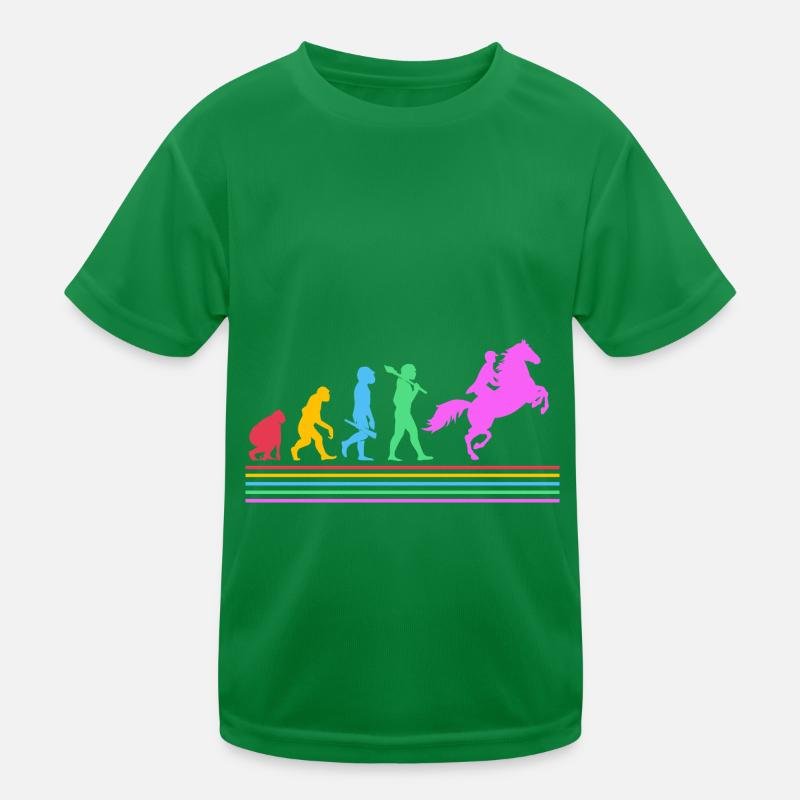 Évolution des courses de chevaux T-shirt sport Enfant