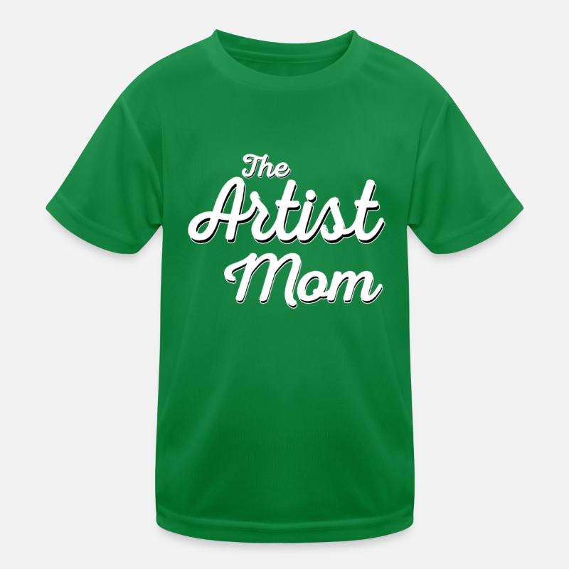 Mama Künstlerin Muttertag Mutter Kunst Geschenk Kinder Funktions-T-Shirt