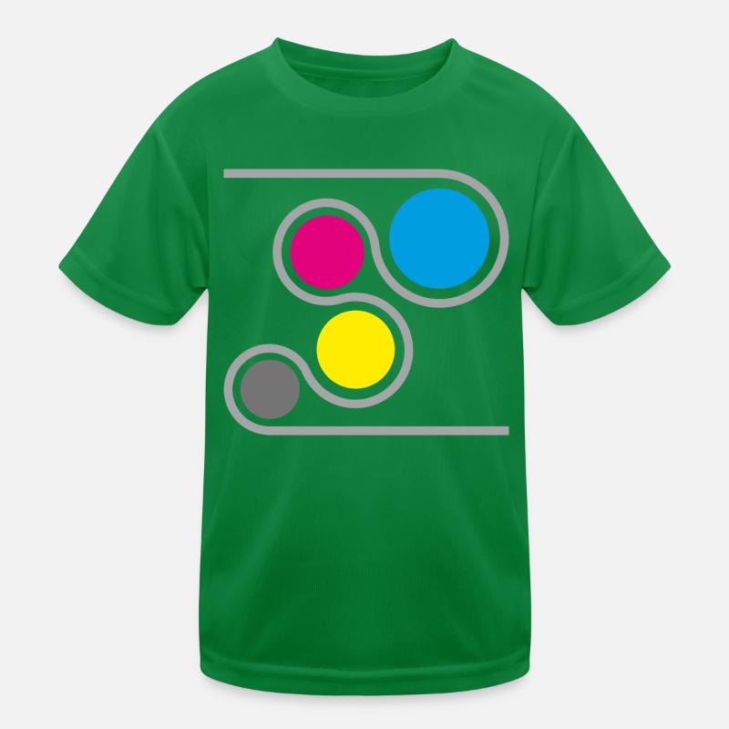 Printer CMYK Graphic Kids Functional T-Shirt