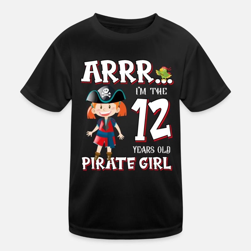 Pirate Boy 12 ans pirate 12e anniversaire T-shirt sport Enfant