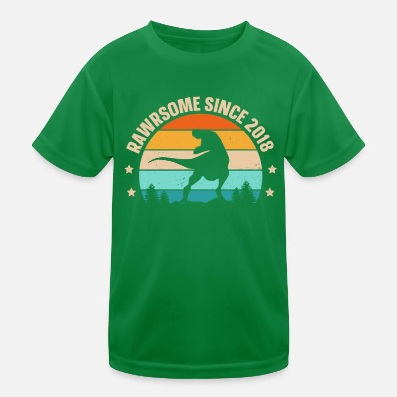 Rawrsome Since 2018 T-Rex 5. Geburtstag Kinder Funktions-T-Shirt