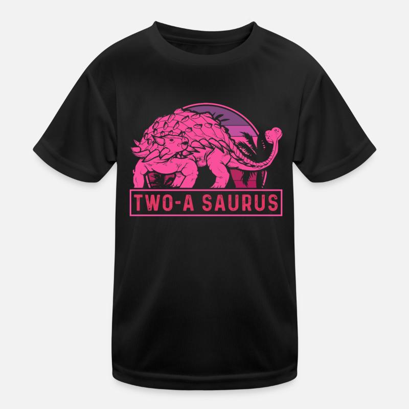 Two-A Saurus Ankylosaurus 2. Geburtstag Kinder Funktions-T-Shirt