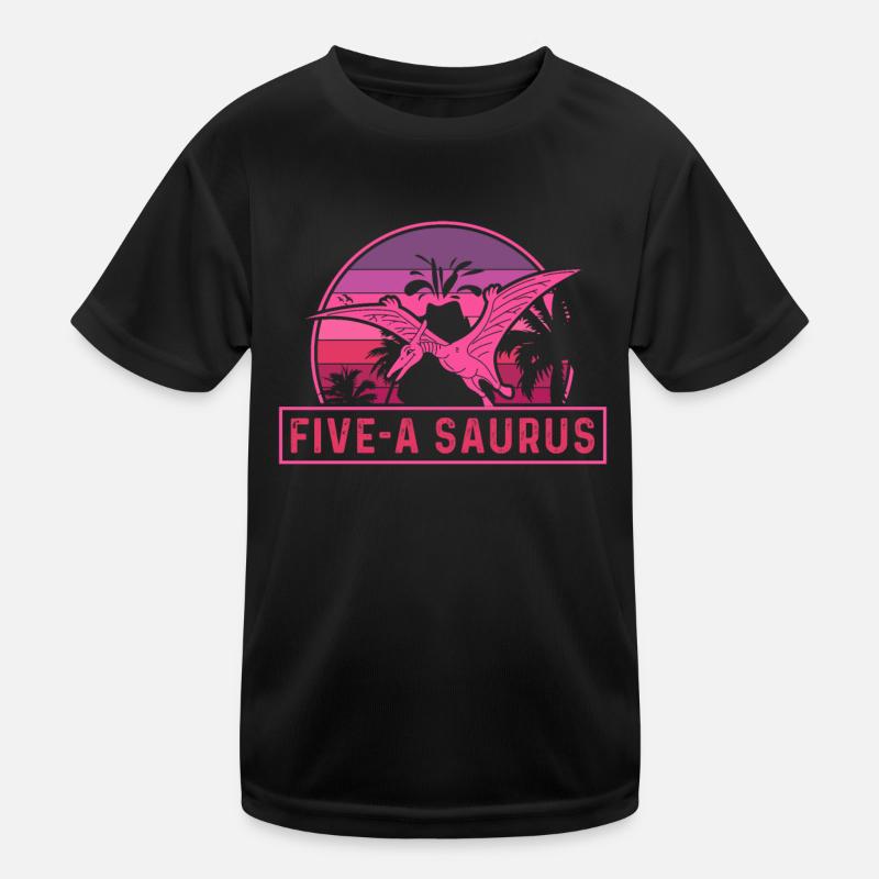 Five-A Saurus Pteranodon 5e anniversaire T-shirt sport Enfant