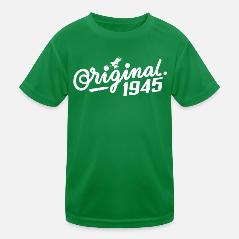 Original 1945 Birthday Gift - Vintage 1945 Kids Functional T-Shirt