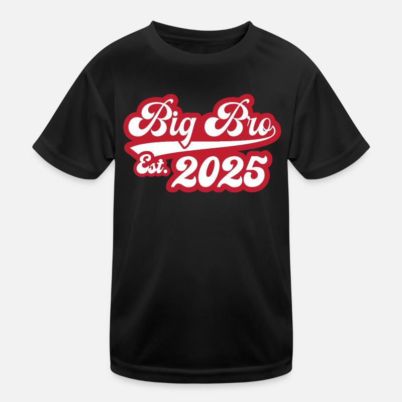Big Bro Est 2025 Kinder Funktions-T-Shirt