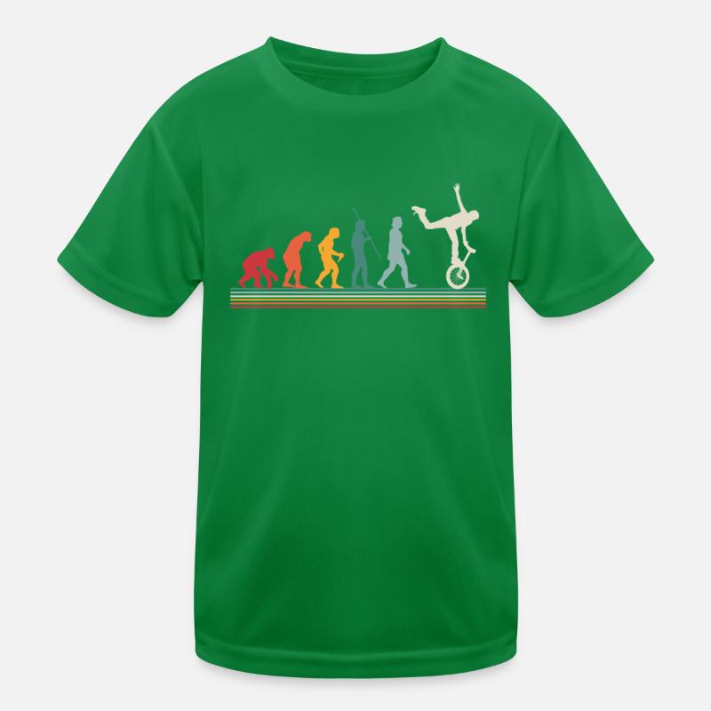 Evolution Unicycle Sport Bicycle Gift Kids Functional T-Shirt