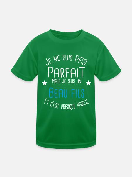 Beau fils - T-shirt sport Enfant - vert - Devant