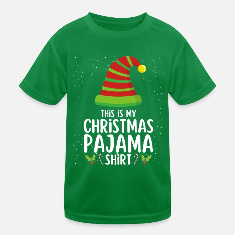 Pyjama de Noël Pyjama Chemise de nuit T-shirt sport Enfant