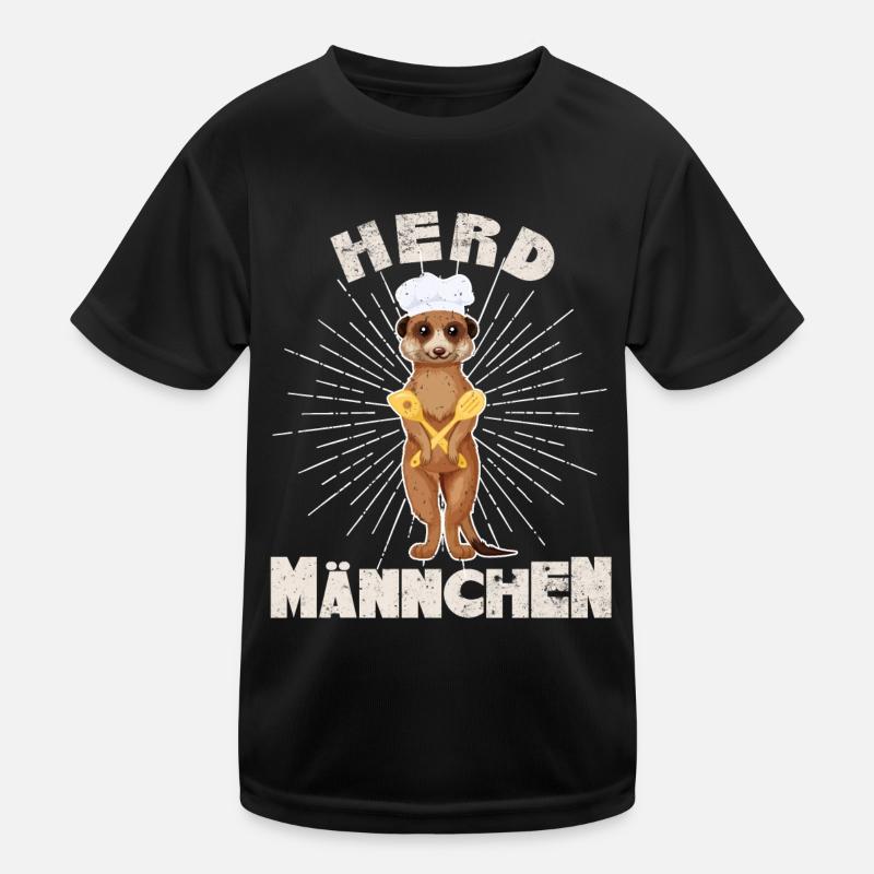 Erdmännchen - Erdmännchen Koch und Küchenchef Kinder Funktions-T-Shirt