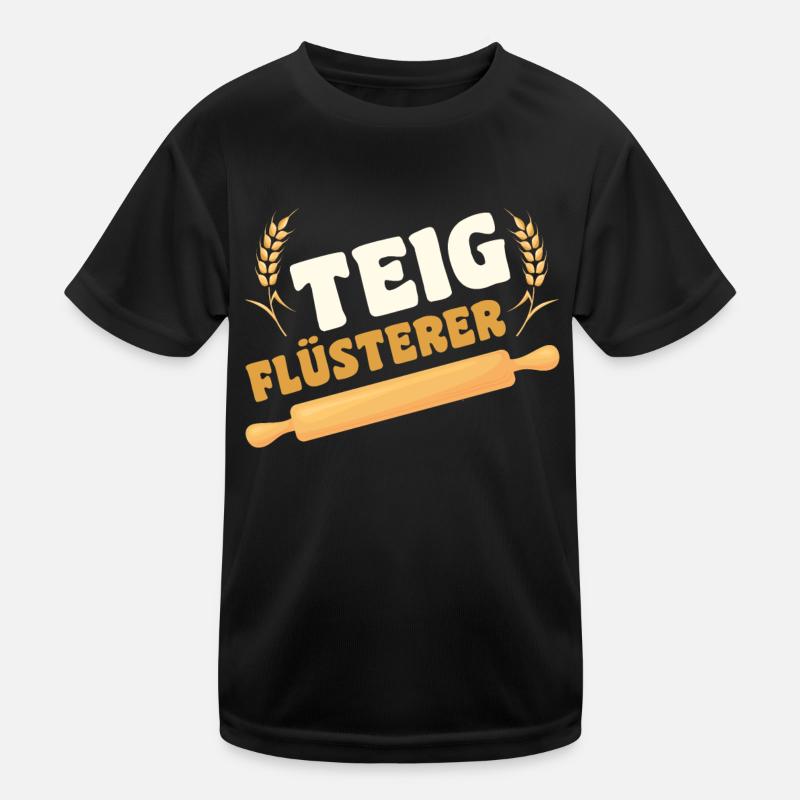 Pizza Bäcker Konditor | Teigflüsterer Kinder Funktions-T-Shirt