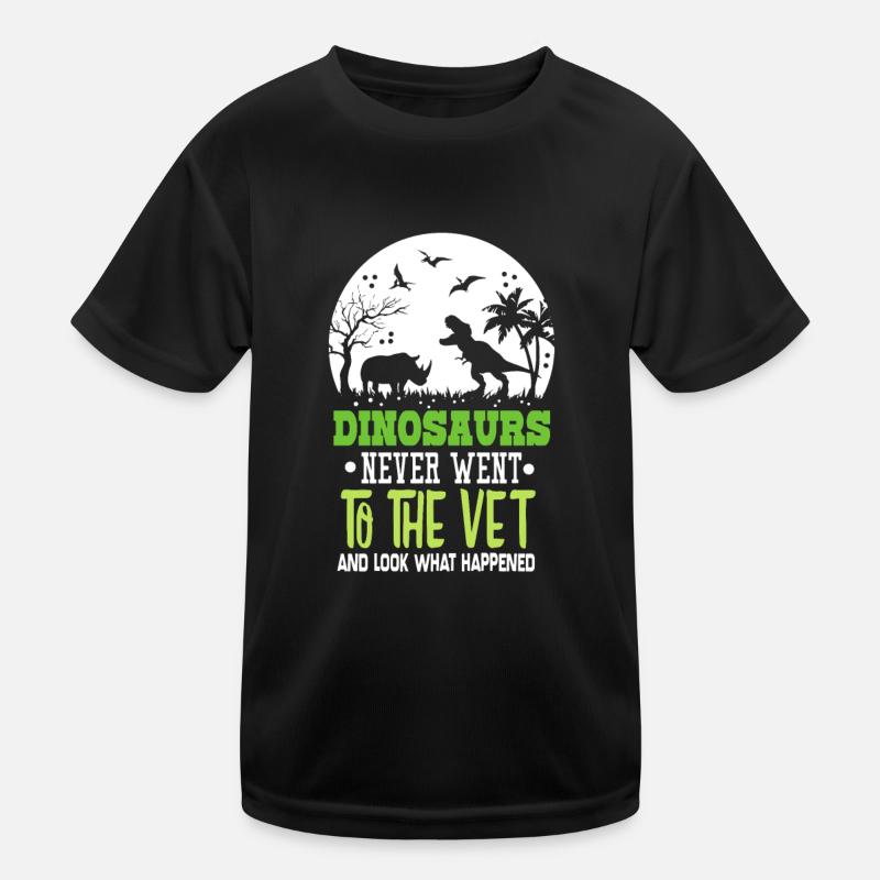Vet profession veterinary dinosaur gift idea Kids Functional T-Shirt